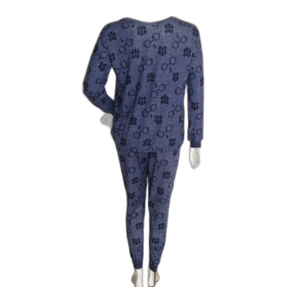HARRY POTTER Pajama Set, S, 2pc, Eyeglasses & Crest Print, Long sleeves/Pants - Picture 4 of 14